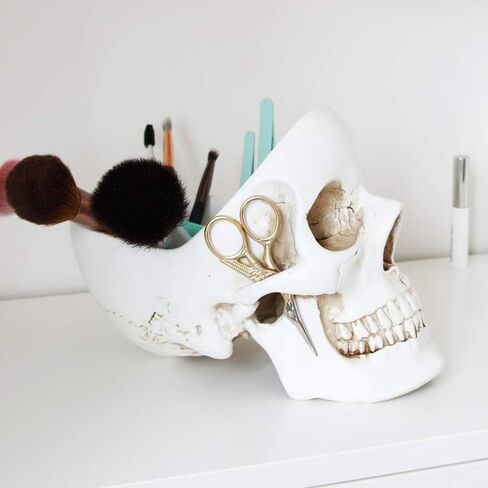 Suck UK Key Gothic Bowl | Skeleton Ring Earring Holder Skull Desktop Organizer & Goth Decor Jewelry Dish, White in Kuwait