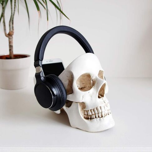 Suck UK Key Gothic Bowl | Skeleton Ring Earring Holder Skull Desktop Organizer & Goth Decor Jewelry Dish, White in Kuwait