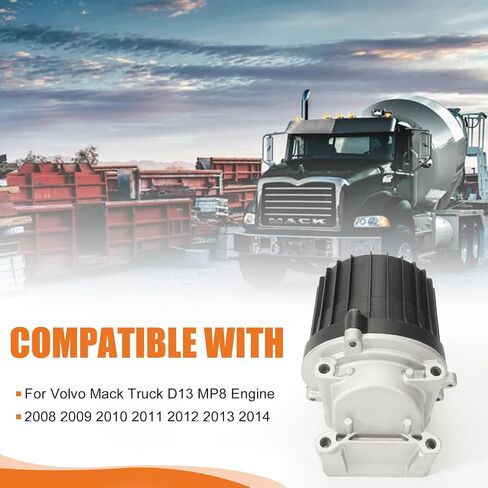 Crankcase Ventilation Oil Separator with Gasket Fit for Volvo Mack D13 MP8 Truck Vehicle Engine, 2008-2014#Replace Oil Separator 21122541 21475228 20499419 + Gasket 20532891 in Saudi Arabia