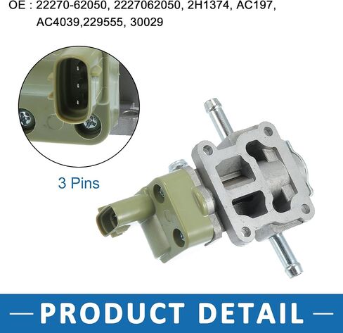 Car Idle Air Control Valve 22270-62050 with Gasket Fuel Injection IACV for Toyota Tundra 2000-2003 in Saudi Arabia