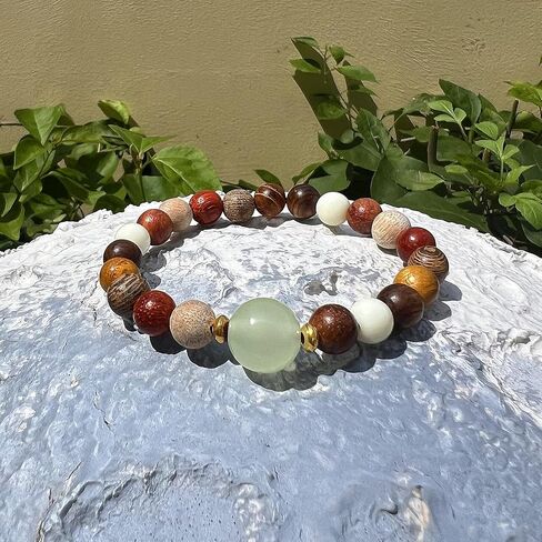 سوار خشبي مطرز للرجال والنساء أساور بوهيمية للنساء مجوهرات للرجال والنساء سوار مطاطي مطرز بالخشب in Kuwait