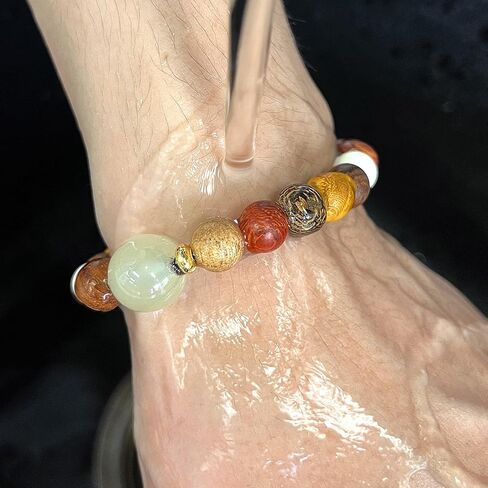 سوار خشبي مطرز للرجال والنساء أساور بوهيمية للنساء مجوهرات للرجال والنساء سوار مطاطي مطرز بالخشب in Kuwait