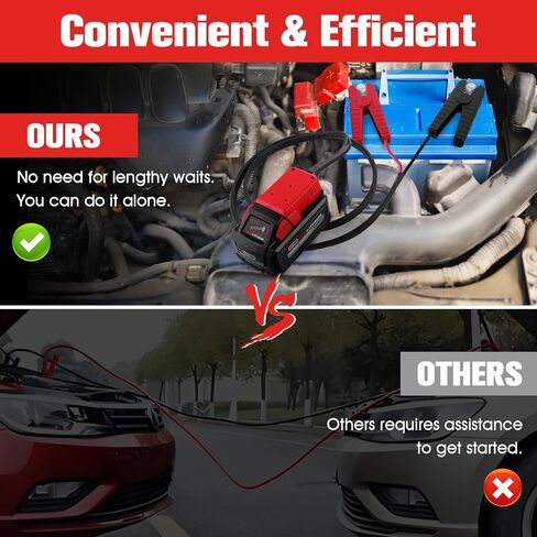 كابلات توصيل مع محول لميلووكي M18 18 فولت، 8 AWG 5.58FT بطارية محمولة كابل معزز تلقائي لبدء تشغيل السيارة باستخدام أداة in Kuwait