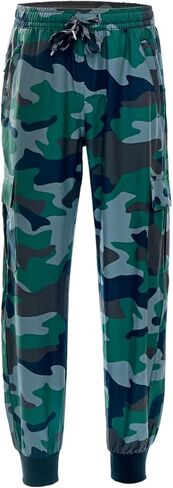 DEVOROPA Boys Joggers Lightweight Hiking Cargo Pants Water Resistant UPF 50+ Quick Dry Youth Kids Athletic Running Pants in Saudi Arabia