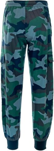 DEVOROPA Boys Joggers Lightweight Hiking Cargo Pants Water Resistant UPF 50+ Quick Dry Youth Kids Athletic Running Pants in Saudi Arabia