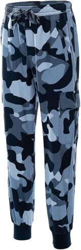 DEVOROPA Boys Joggers Lightweight Hiking Cargo Pants Water Resistant UPF 50+ Quick Dry Youth Kids Athletic Running Pants in Saudi Arabia