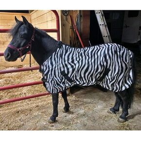Country Pride Miniature Horse Fly Sheet Zebra Print (Large 45-48")