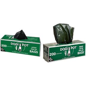 DOGIPOT 1402-30 30 Roll Case, Litter Pick up Bag Rolls, 200 Bags per Roll (6000 Bags)