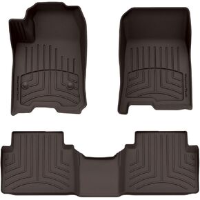WeatherTech FloorLiner HP Custom Fit Floor Mats for Canyon, Colorado (Carpet Floor) - 1st & 2nd Row (441818-1-2IM), Black