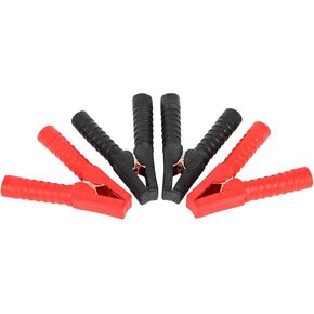 SCITOO 4 PCS Jumper Cable Clamps 1500A Heavy Duty Pure Copper Alligator Clips Jumper Cables Boost Clamp, Battery Charger Clamps for Car Auto Vehicle Boat Red & Black, ETL/CETL Listed