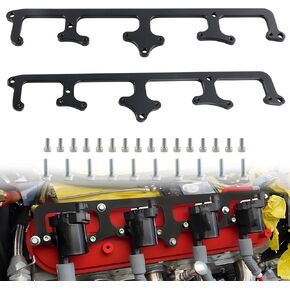 5.3L LS Square Coil Brackets Valve Cover Fit for D581 12558693 LSX Swap Truck LS1 LS3 LS2 LQ4 LQ9 LS6 L92 L99 L33 LR4 (Black)