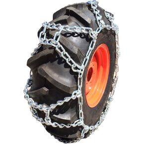 TireChain.com 13.6-24، 13.6 24 سلاسل إطارات الجرار ذات قبضة مزدوجة مجموعة من 2 in Kuwait