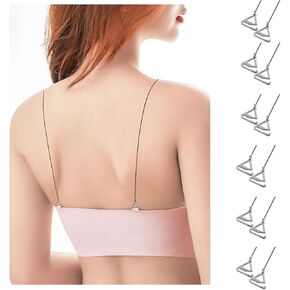 6 pairs clear bra straps holders for slipping decorative replacement lingerie straps bra accessories for women