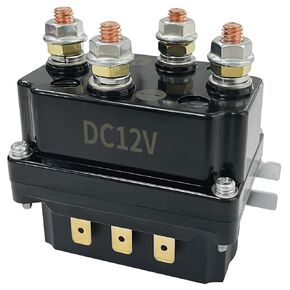 Winch Solenoid Relay Contactor, 12V 250A Winch Relay Contactor for 3000-5000lbs ATV UT 4WD SUV Solenoid Winches Control