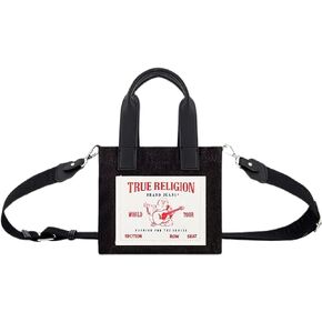 True Religion Tote Bag, Women's Mini Travel Shoulder Bag with Adjustable Strap