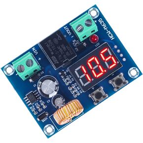 Digital Low Voltage Protector Disconnect Switch Cut Off 12V Over-Discharge Protection Module for 12-36V Lead Acid Lithium Battery Low Voltage Cutoff for Solar Panel Lighting System Camper