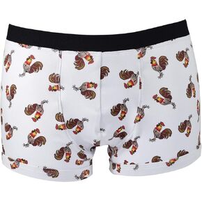 Lotería Super Soft Breathable Boxer Brief Trunk, Fun Print Men's Underwear :: El Gallo