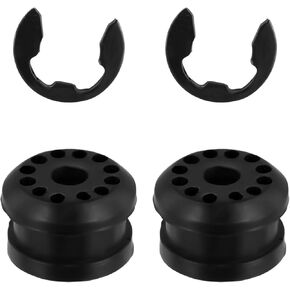 2pcs Transfer Case Shift Linkage Bushings & 2pcs E-Clips, Shift Linkage Repair Kit OEM#68078974AA 68078975AA Shifter Bushing Kit Replacement Compatible with Dodge Ram 1500 2500 3500