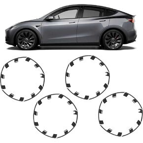 Wheel Rim Protector, 21 Inch Wheel Rim Protector Guard Replacement for Tesla Performance 2021 to 2023, Scratch Resistant, Rim Hubcaps Cover Hub Rim Cover