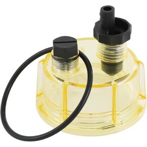 CARMOCAR R12T Nylon Water Collection Bowl for Marine Outboard Motor Spin-on Fuel Filter Water Separator 120AT NPT ZG1/4-19 R12T,S3240,18-7947