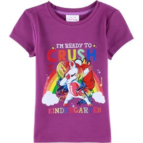 First Day of Kindergarten Shirt First Day of School Gifts for Kids Kindergarten Shirts for Girls T-Shirt Top
