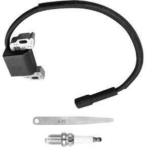 594626 594456 Ignition Coil and Spark Plug Kit Fit for Briggs and Stratton 592841 595038 595304 Engines MTD G1236 CC760ES CC760 Lawn Mower, Walk Behind Mower Ignition Coil Replacement
