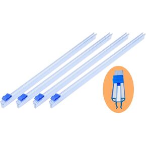 Plastic Wrap Cutter Slide Cutter - Reusable Snap-on Sliding Cutter Fit 12 inch Plastic Wrap Foil Wax Paper Parchment Paper Barbecue Paper Baking Paper Roll, Two Way Wrap Slide Cutter 4 pcs
