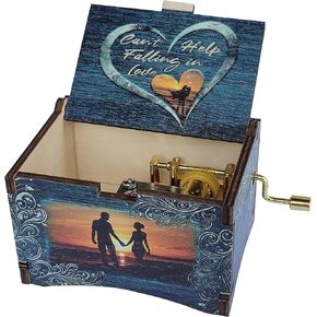Elvis Presley Gift Music Box, with “Can’t Help Falling in Love" Song, Gifts for Women, Men, Birthday, Christmas, Mother’s Day, Anniversary or Merchandise Decor