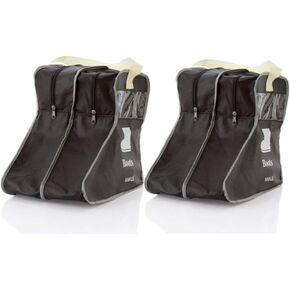 Portable 2 Pack Boots Storage,Short Boots Storage/Protector Bag, Boots Cover(Black)