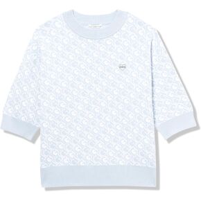 GUESS Girls' Jacquard Jeans 3/4 Sleeve Sweater