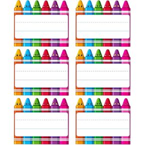 Name Tags Label Stickers 36PCS Classroom Desk Nameplates for Students Kids Crayon Name Label Stickers Decorations Desks Name Tags for Kindergarten Elementary Back to School Teacher Supplies in Saudi Arabia