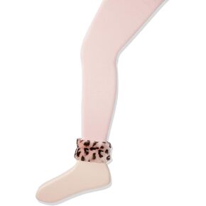 Jefferies Socks Girl's 2-6X Fur Footless Tights
