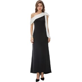 BABEYOND Formal Dress for Women - Prom Dress One Shoulder Evening Dresses Cocktail Party Dress for Wedding Guest