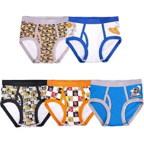 Handcraft Space Jam 5-Pack Boys Briefs Underwear 100% Cotton Comfortable