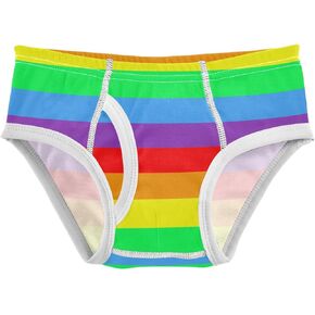 Rainbow Stripe Toddler Boy's Underwear 2T Rainbow Stripe