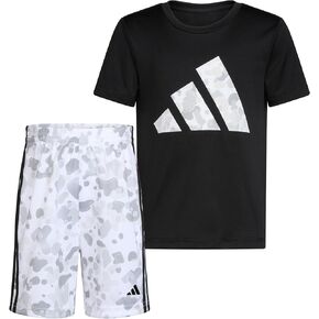 adidas Boys Short Sleeve T-shirt and Printed Shorts 2-piece SetShorts Set