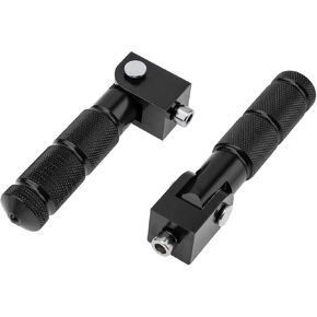 8mm M8 Passenger Foot Supports Pedals, 90 Degree Foldable Anti-Skid Foot Peg for Motorcycle Scooters Bicycle Electric Bike (Black) in Kuwait