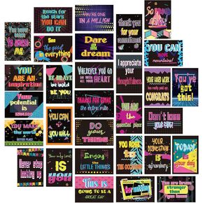 120 Pcs Inspirational Encouragement Quote Cards Motivational Kindness Appreciation Gratitude Business Cards Note Cards Mini for Employee, Students, Teachers, Kids, Family, 30 Styles