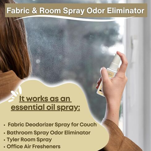 حزمة التغذية العالمية المتوافقة مع Tyler Glam On Demand Diva Linen ومزيل رائحة رذاذ الغرفة 8oz - الكتان ثنائي الاستخدام ومعطر الغرفة للمنزل والكتان والسيارة - زجاجة 227 جرام مع سلسلة مفاتيح in Kuwait