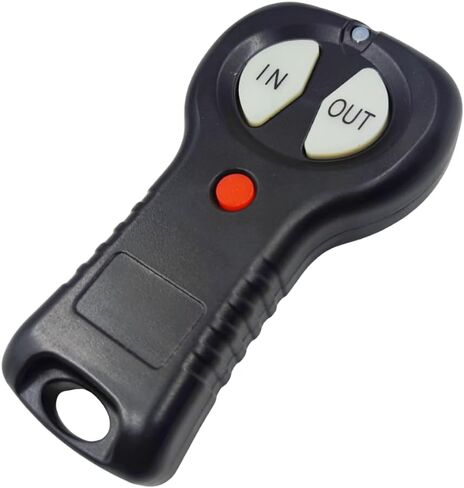 12V-24V Wireless Winch Remote Control Set Single Switch for ATV SUV Cable Hoist Remote Control Kit Hoist Switch Set for UTV Offroad Truck Control Approx. 30m/98ft in Saudi Arabia