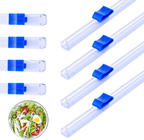 قطاعة شرائح تغليف بلاستيكية، 4 قطع من قطاعة ورق التغليف المنزلقة مع قاطعة، قطاعة شرائح بلاستيكية ذاتية اللصق، قطاعة ورق منزلق في اتجاهين للمطبخ واللوازم المكتبية in Saudi Arabia
