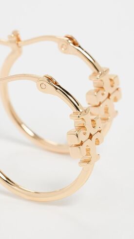 Tory Burch Women's Small Eleanor Hoop Earrings in Saudi Arabia