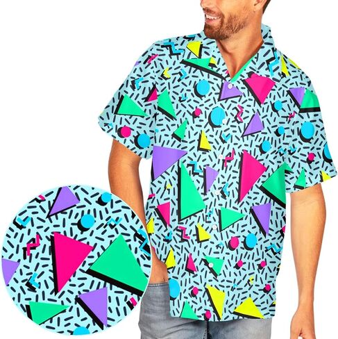 Hawaiian Shirt for Men Cruise Shirts Short Sleeve Button Down Palm Beach Shirts Tropical Vacation Shirts in Saudi Arabia