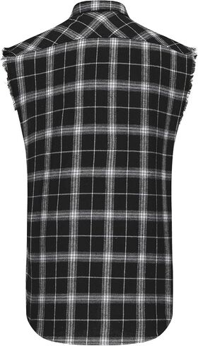 Men Sleeveless Plaid Shirt, Cowboy Button Down Shirts, Muscle Performance Sleeveless Shirts in Saudi Arabia
