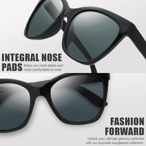 The Fresh Women's Polarized Fashion Tip Pointed Cateye Sunglasses - Gift Box Package in Kuwait