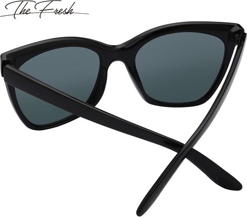 The Fresh Women's Polarized Fashion Tip Pointed Cateye Sunglasses - Gift Box Package in Kuwait