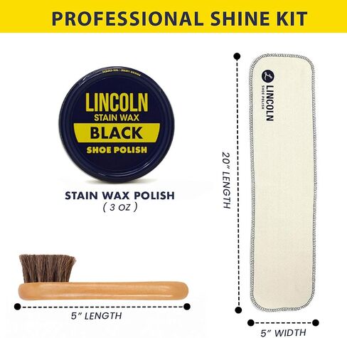 Lincoln Premium Military Shine with Polish, Applicator & Buffing Cloth in Saudi Arabia