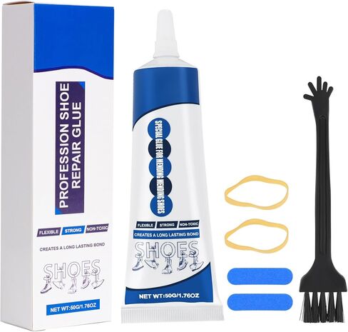 Shoe Glue Sole Repair Adhesive, Waterproof Shoe Repair Glue Kit with Shoe Fix Glue for Sneakers Boots Leather Handbags Fix Soles Heels Repair in Kuwait