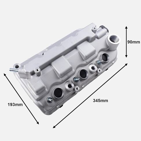 Aluminium Front Engine Valve Cover with Gasket Compatible with Acura MDX RDX TL ZDX 2009-2015 Honda Accord Odyssey Pilot Ridgeline 2008-2017 V6 3.5L Replace 12310-R70-A00 in Saudi Arabia