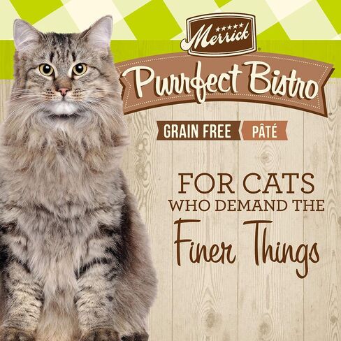 Merrick Purrfect Bistro Grain Free Wet Cat Food وصفة الدجاج - (24) 3 أوقية. علب in Kuwait